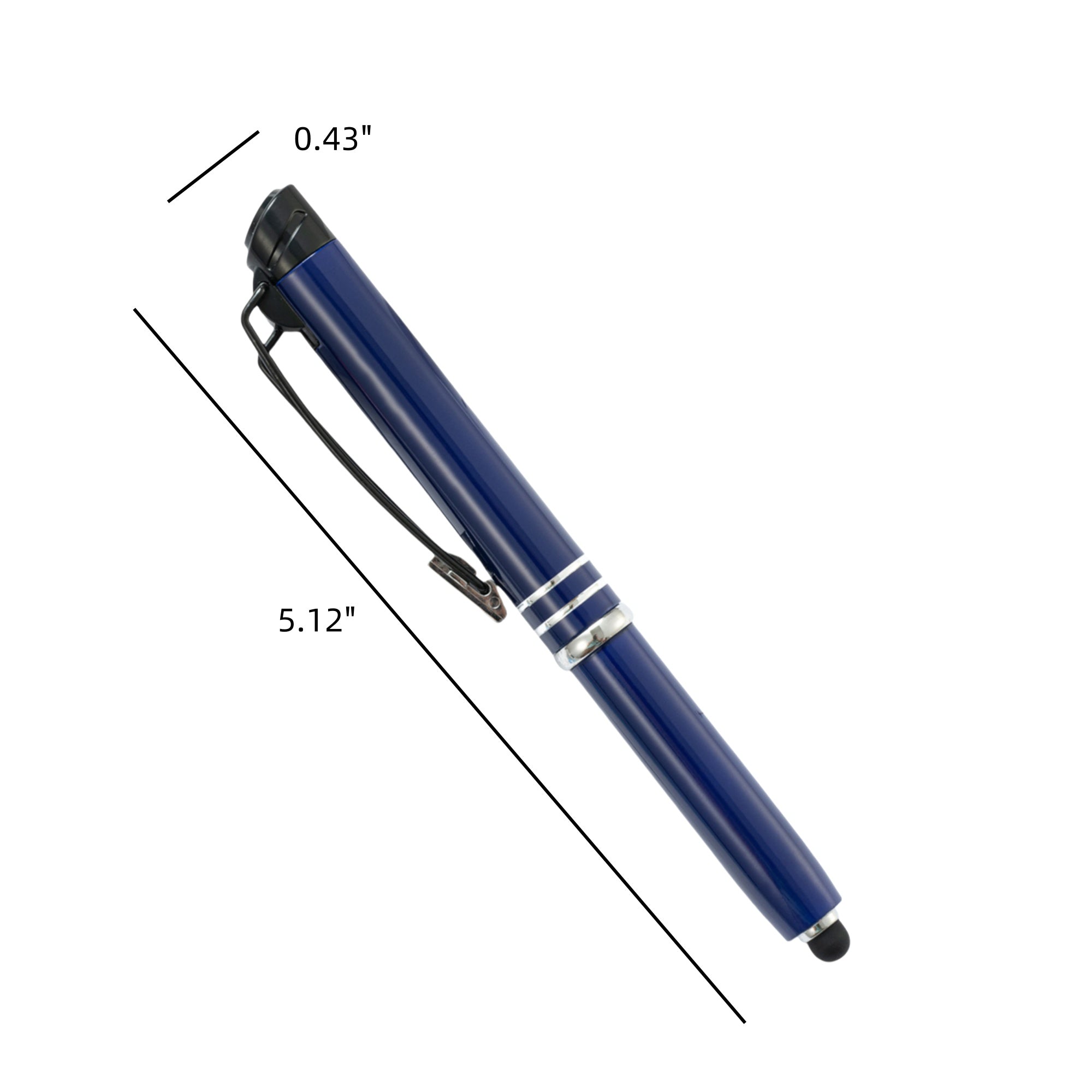 3-In-1 Ballpoint Pen with Stylus and Highlighter