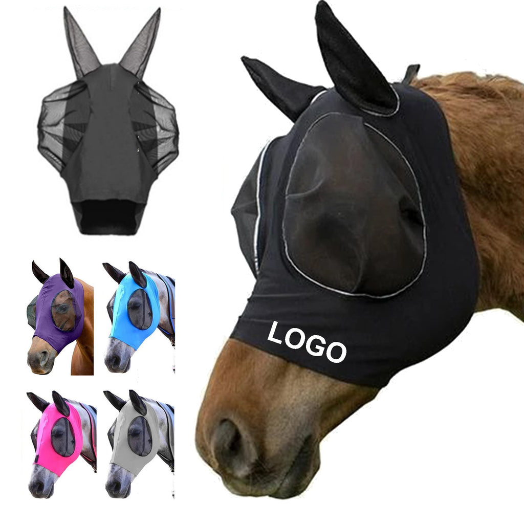 Elastic Horse Anti-fly Mask with Ears