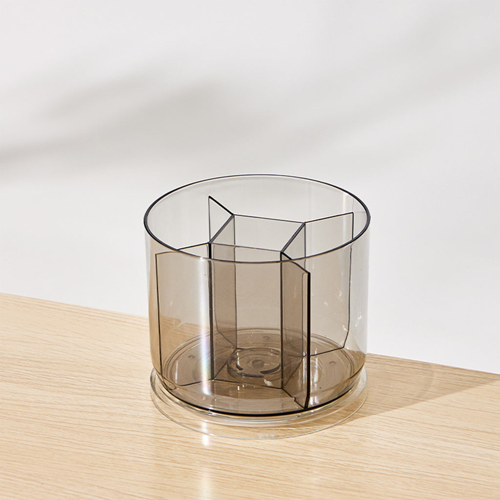 Office Desktop Rotating Transparent Pen Holder