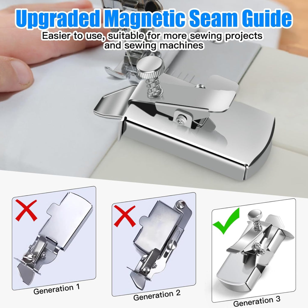 Stainless Steel Magnetic Sewing Guide Helper