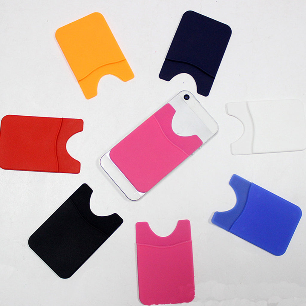 Mobile Phone Back Sticker Silicone Card Holder
