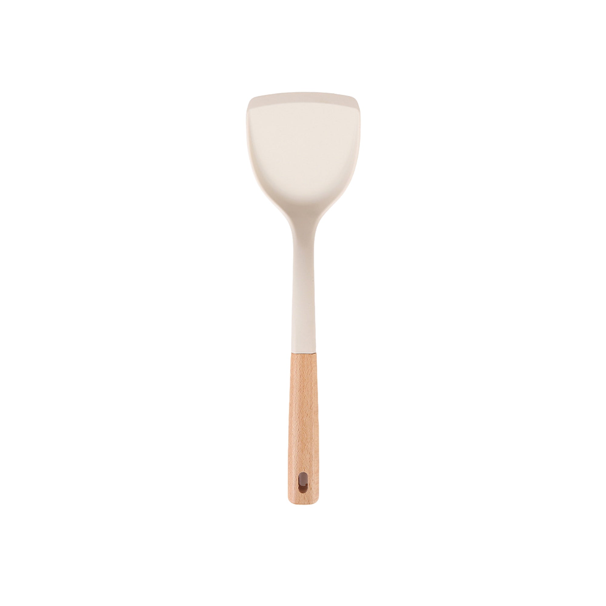 Wooden-Handled Silicone Kitchen Utensils For Non-Stick Pans