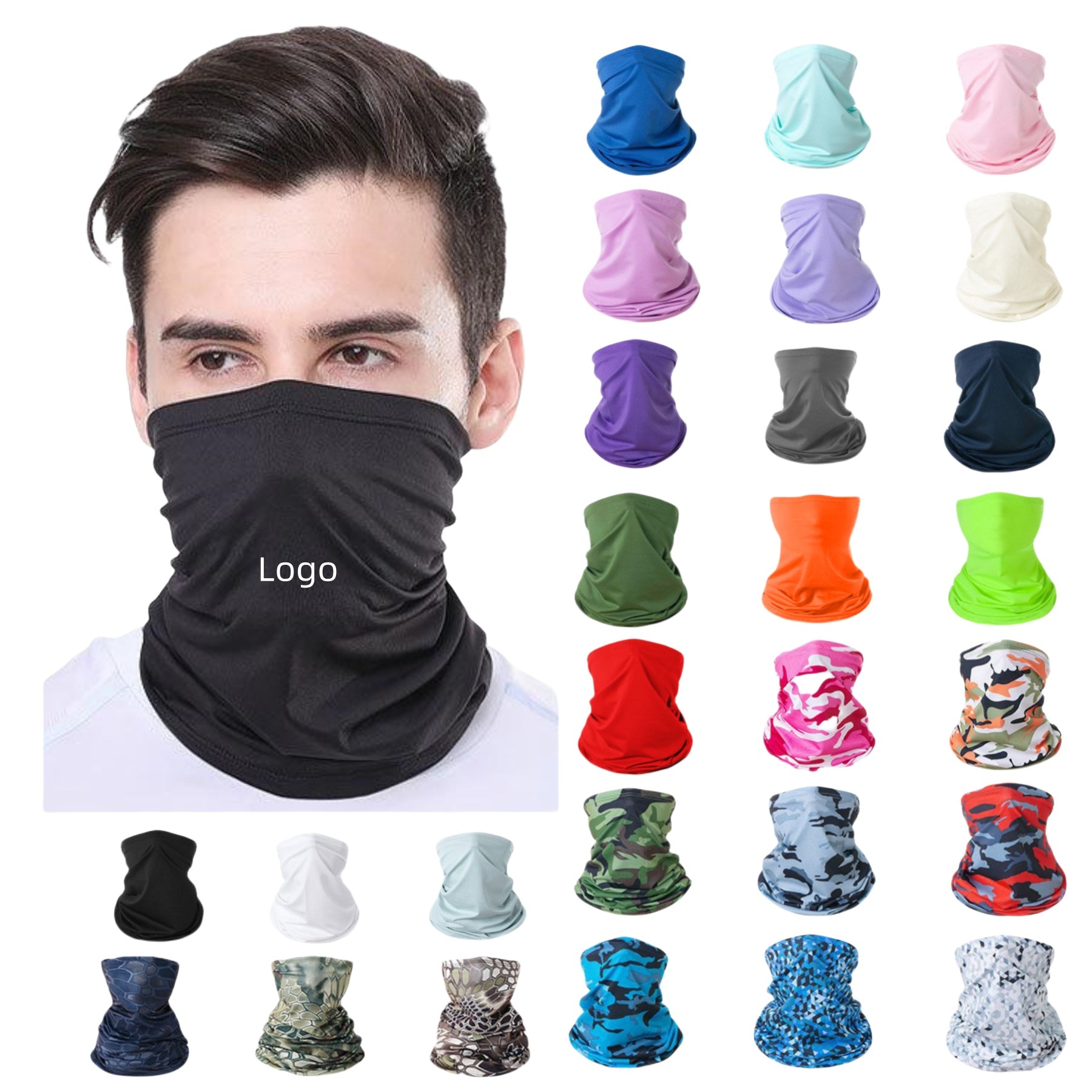 Summer UV Protection Cooling Neck Gaiter Face Mask
