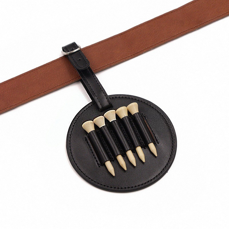 Waist Hanging Wooden Spike Golf Seat Storage Cover