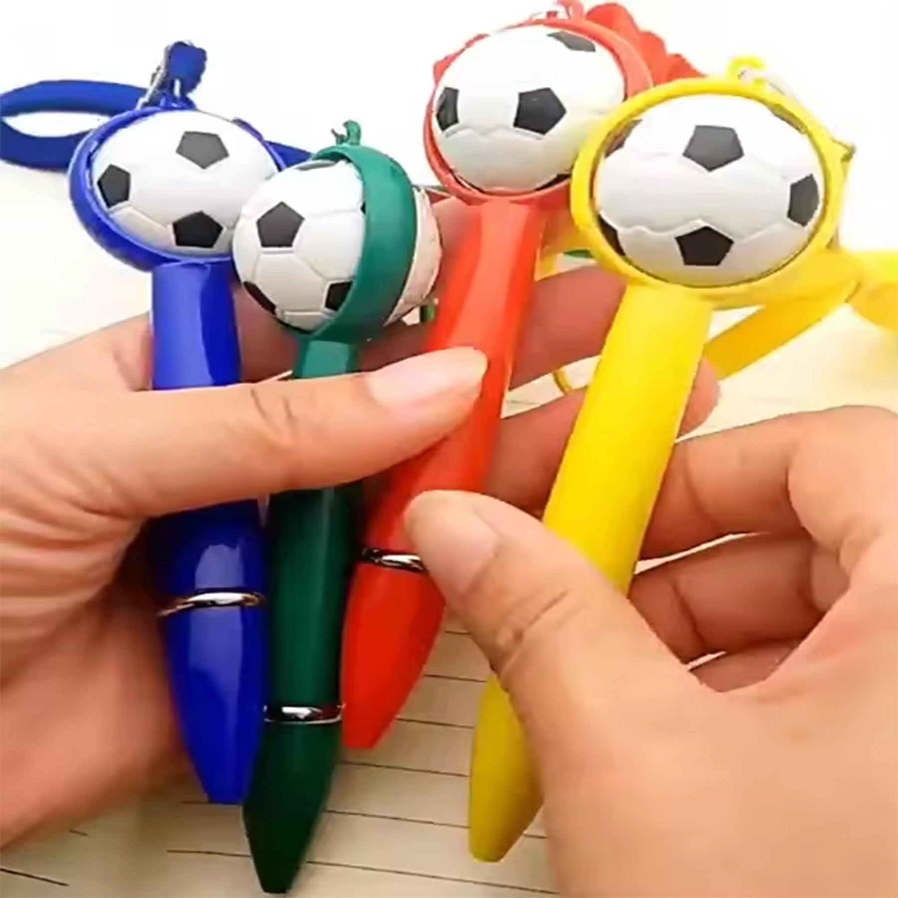Lanyard Football Shaped Ballpoint Pen