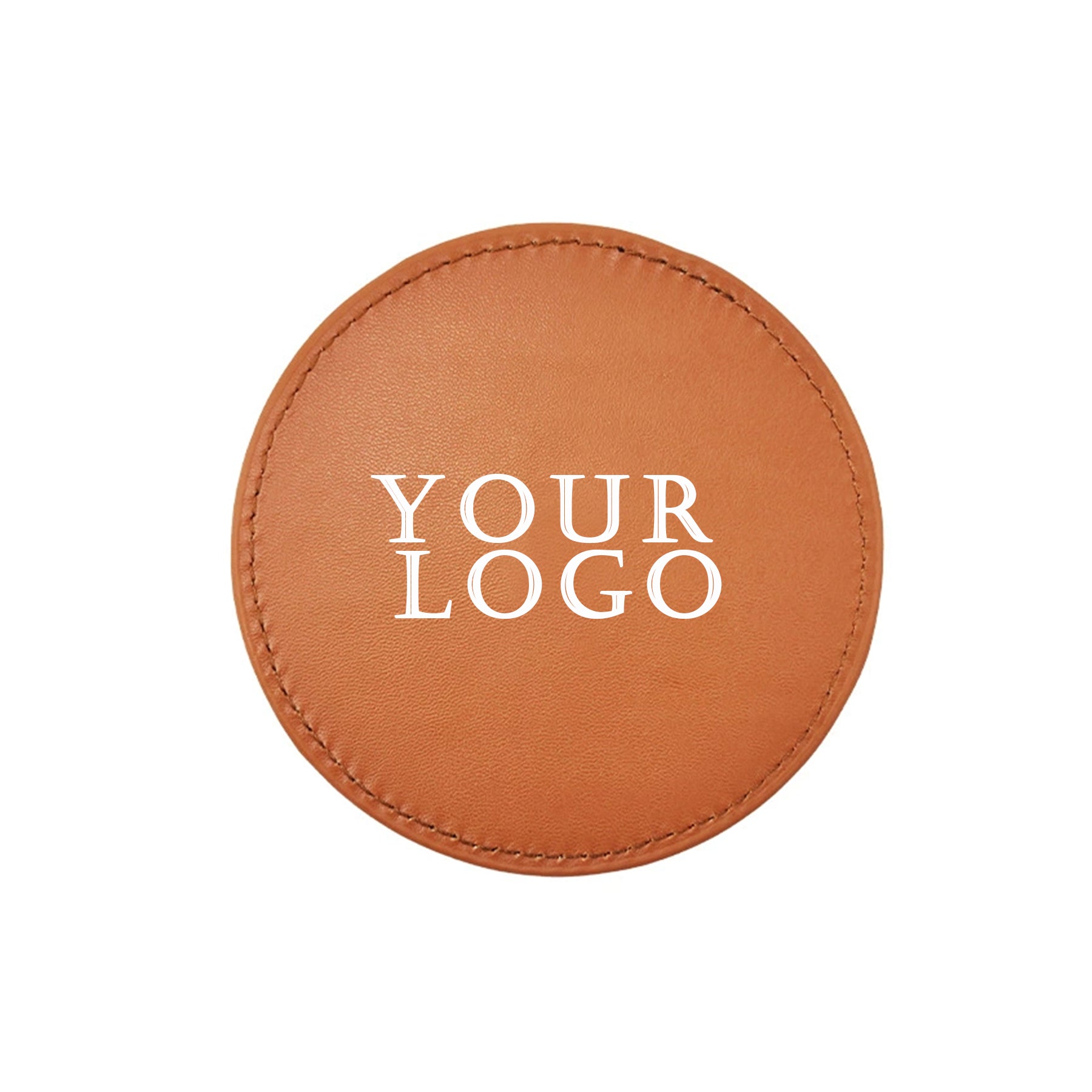 Simple Leather Round Cup Coaster And Heat Insulation Pad