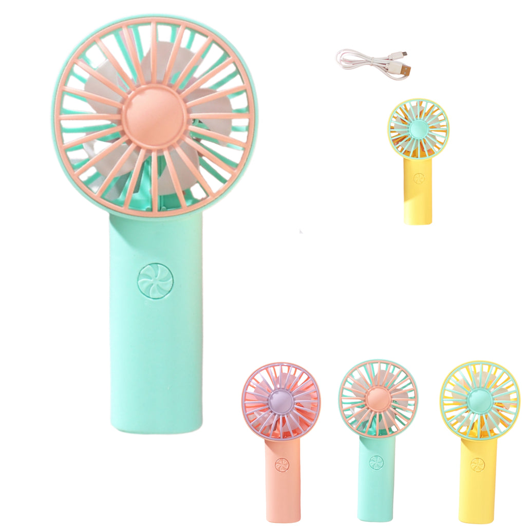 Handheld Fan With Built-In Rechargeable Battery