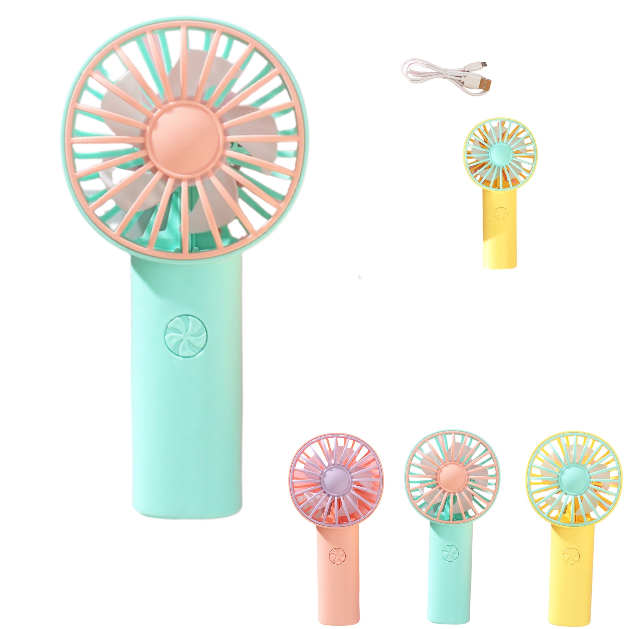 Handheld Fan With Built-In Rechargeable Battery