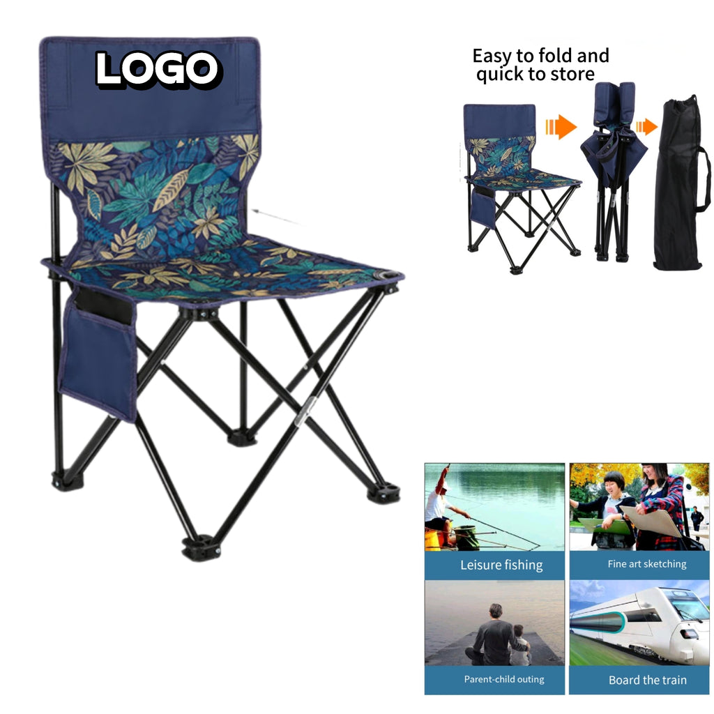 600D Oxford Fabric Folding Camping Chair With Backrest