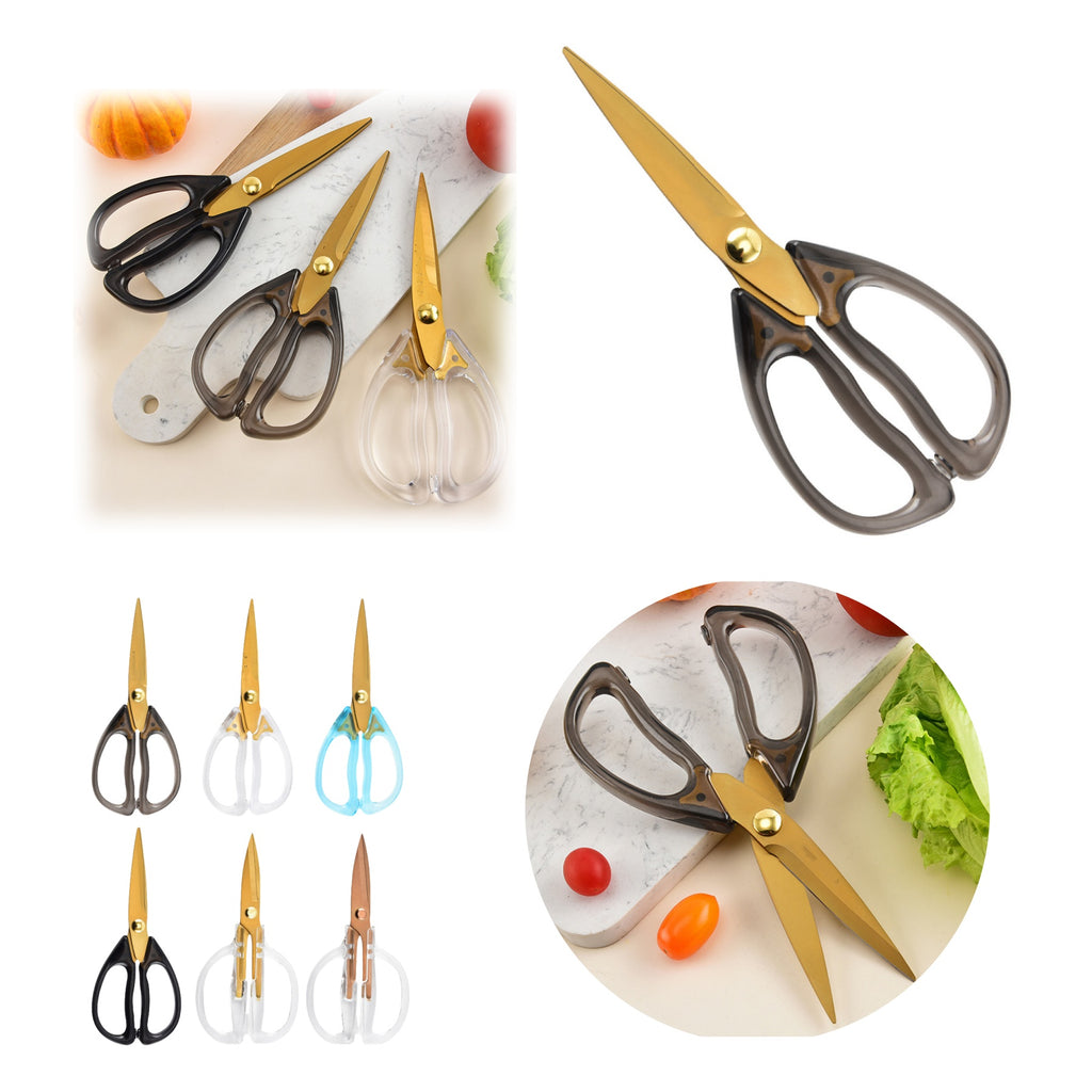 Stainless Steel Kitchen Scissors With Acrylic Handle