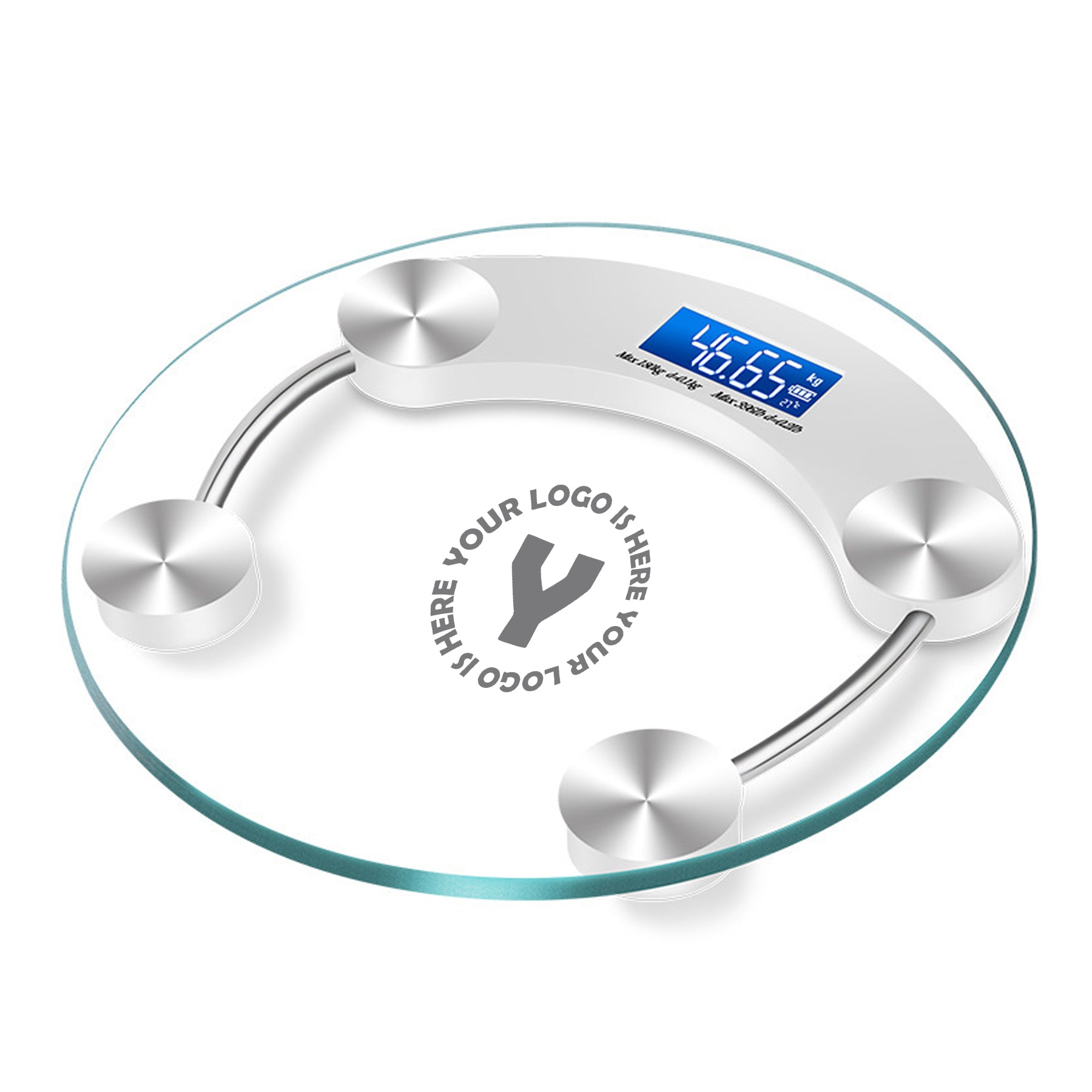 Circular Transparent Bathroom Scale