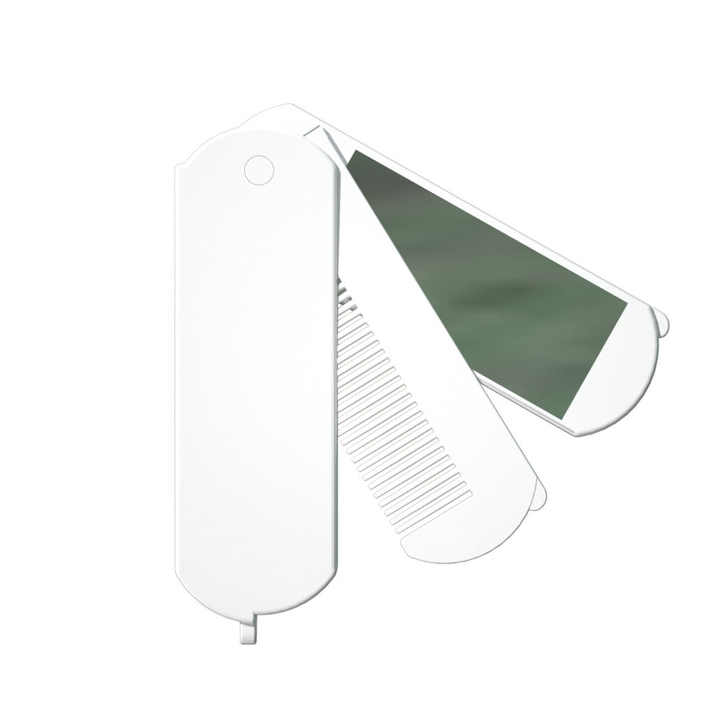 Comb And Mirror Integrated Portable Mirror