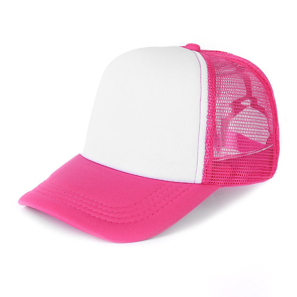Trucker Mesh Caps w/ Sponge Visor & Plastic Snapback