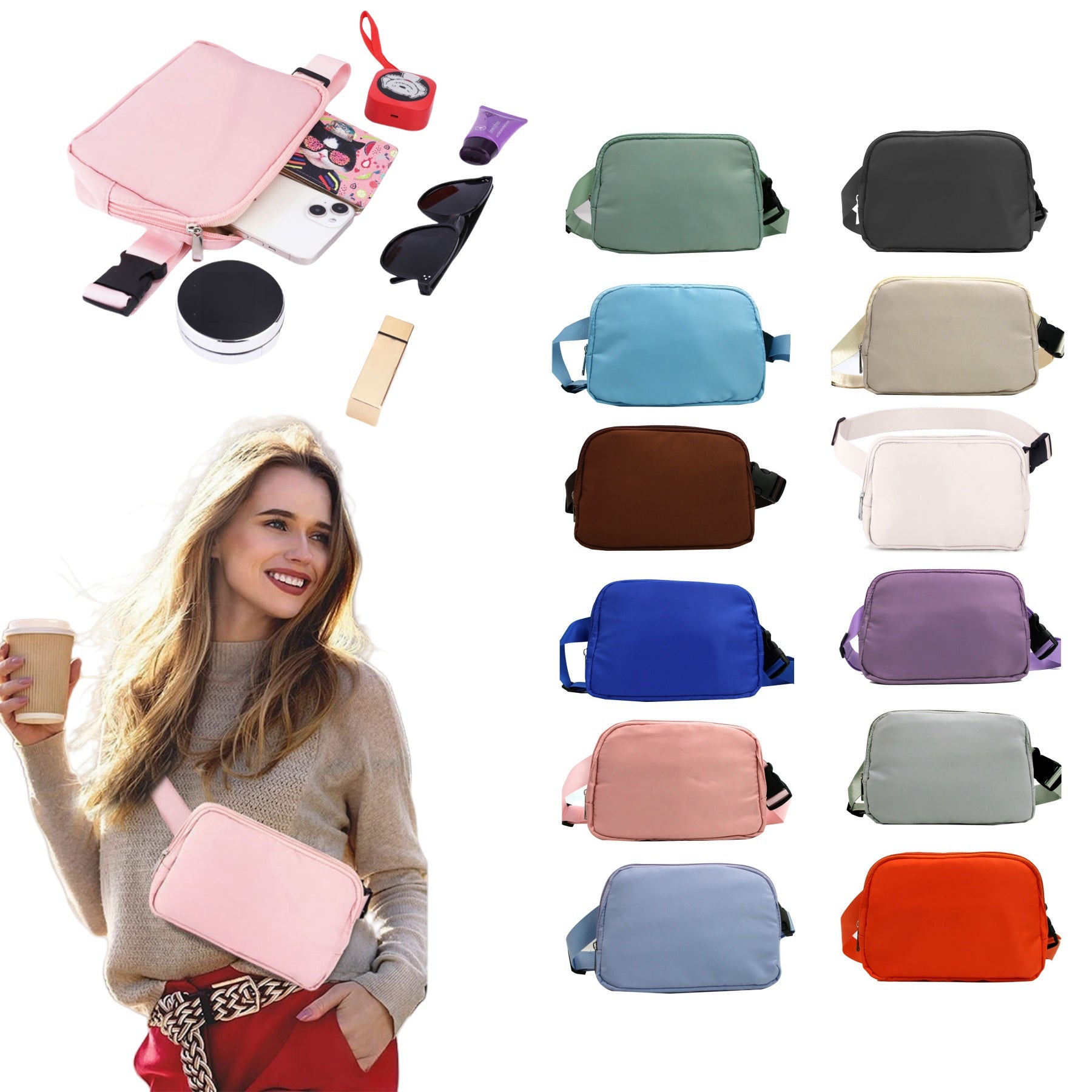 Outdoor Sports Crossbody Fanny Pack
