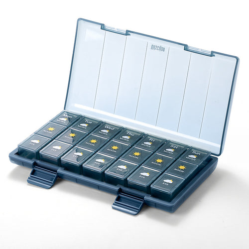 21-Compartment Pill Storage Box