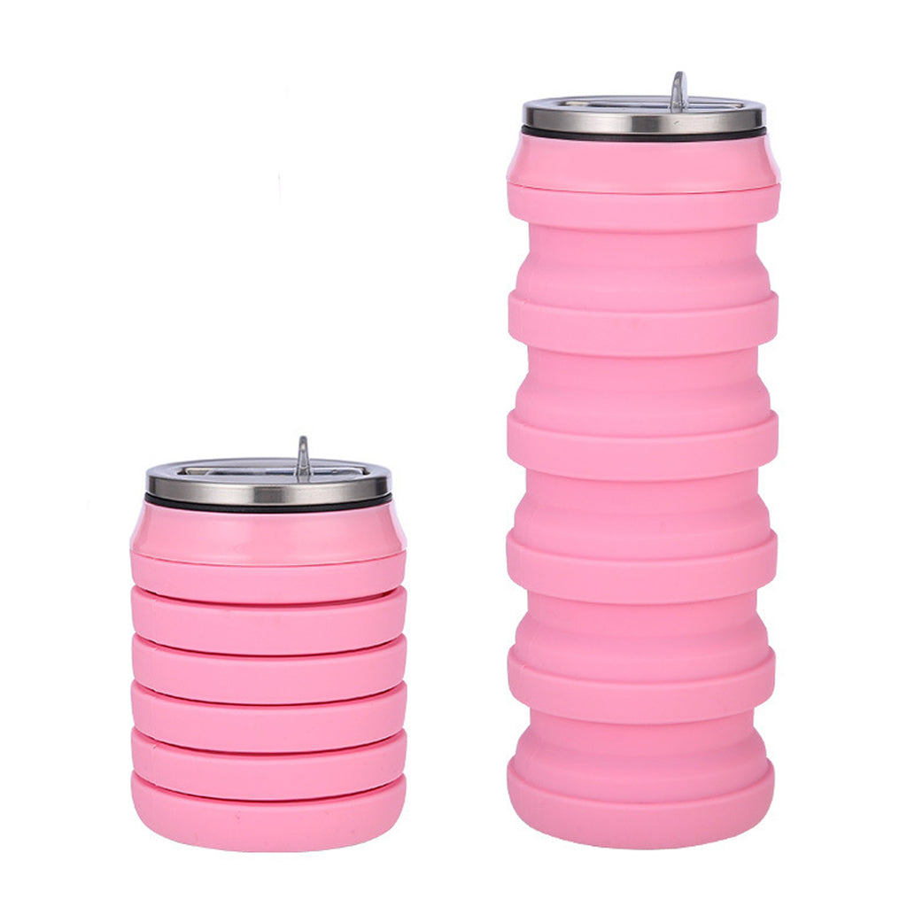 Silicone Foldable Can Telescopic Sports Water Bottle