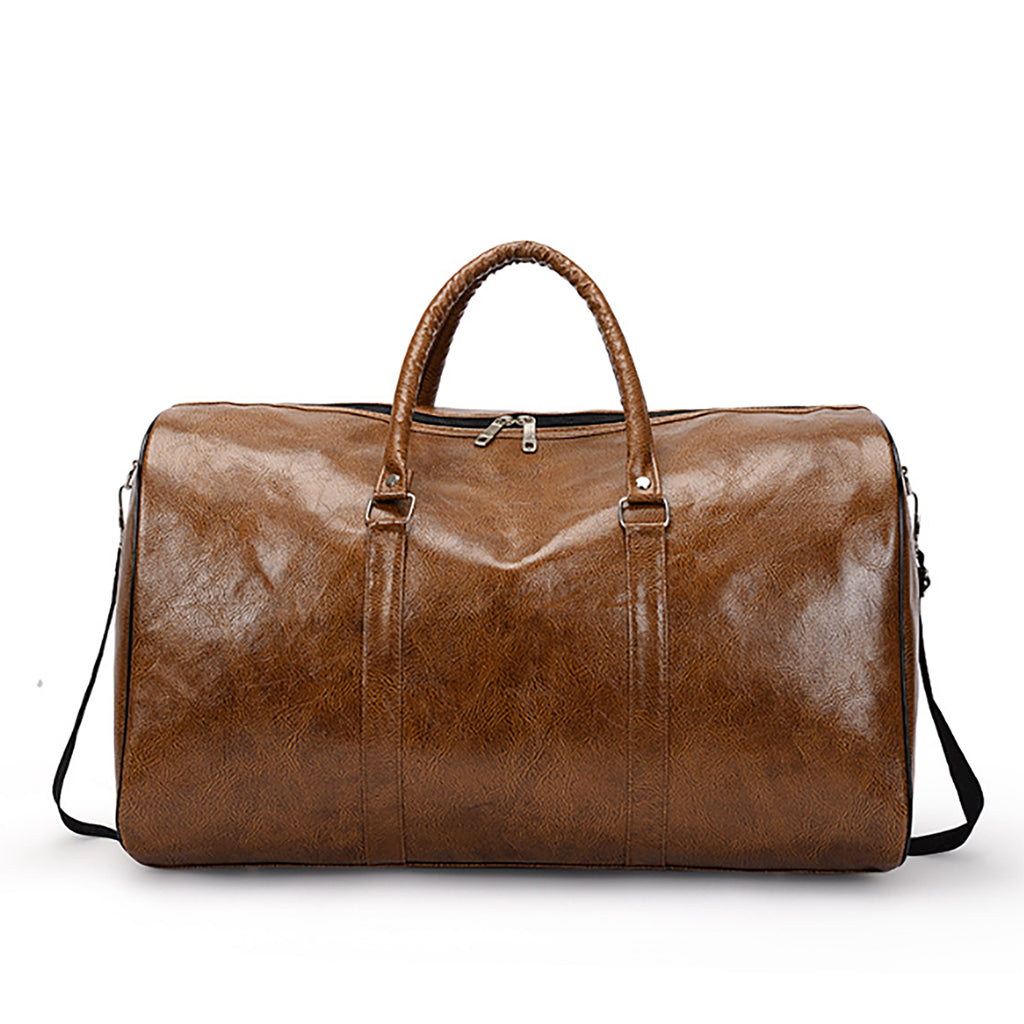 Sport Pu Leather Gym Duffle Travel Bag