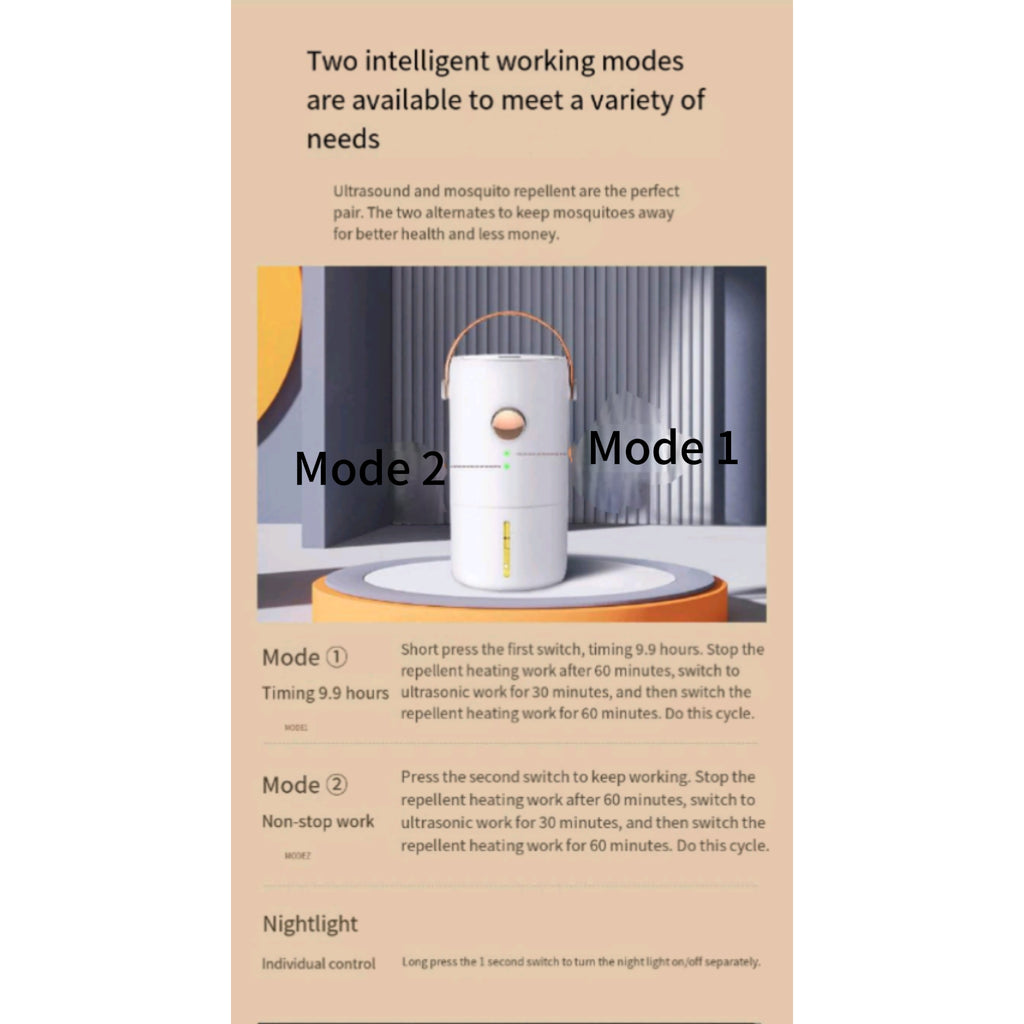 Ultrasonic Electric Heating Mosquito Repeller