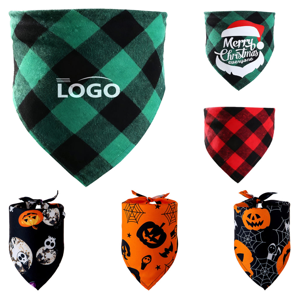 Pet Bandanna Triangle Polyester Rotary Printed