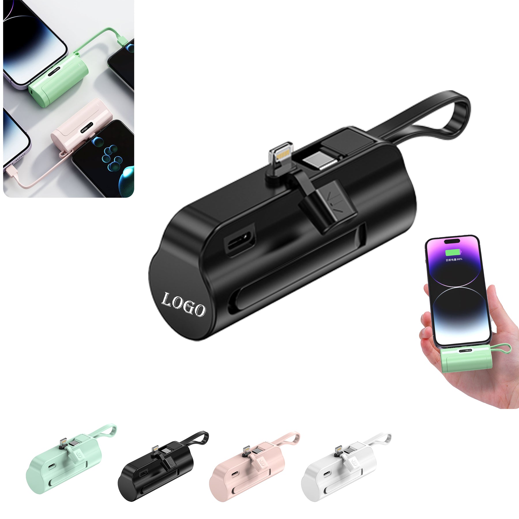 Pocket-Sized Emergency Mini Portable Power Bank