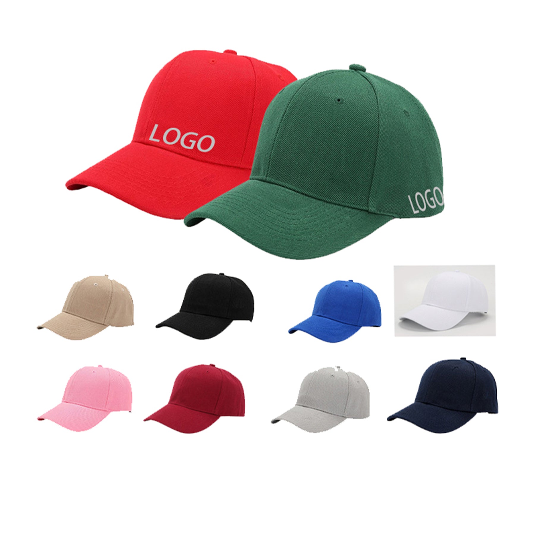 Solid-Color Light-Plate Korean Outdoor Cap