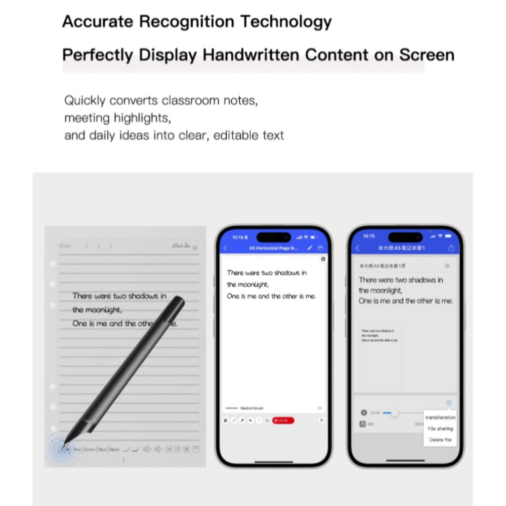 Smart Paper Screen Synchronized Notebook