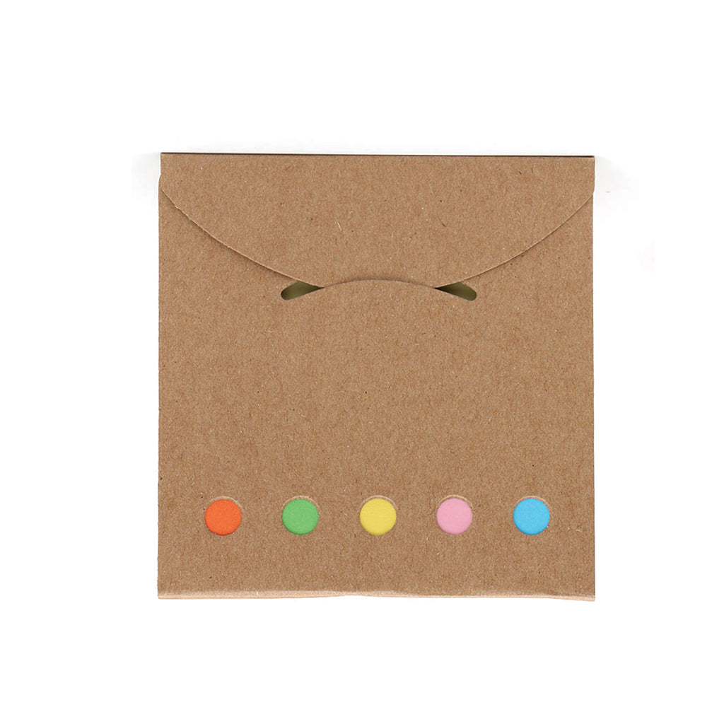 Kraft Paper-Covered Colorful Sticky Note Set