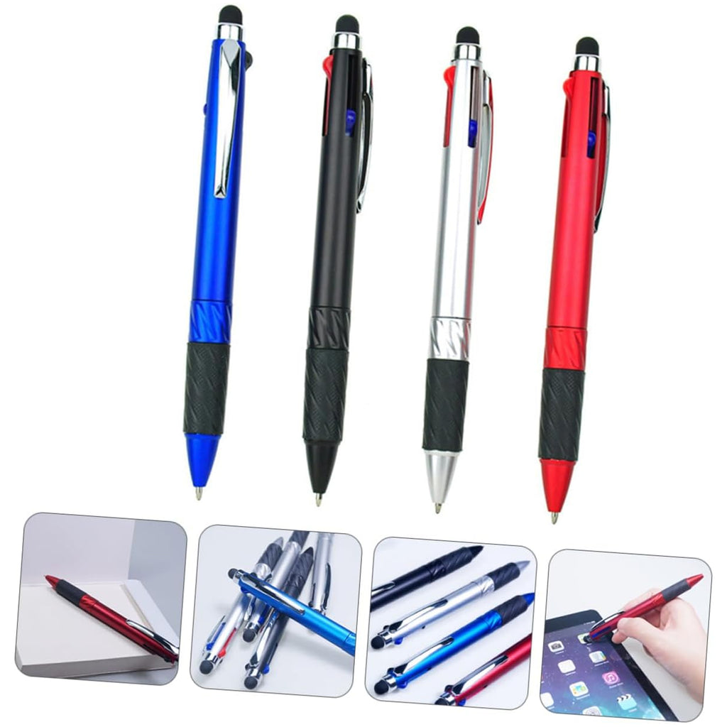 Multi-Functional 3-Color Ballpoint Pen With Stylus