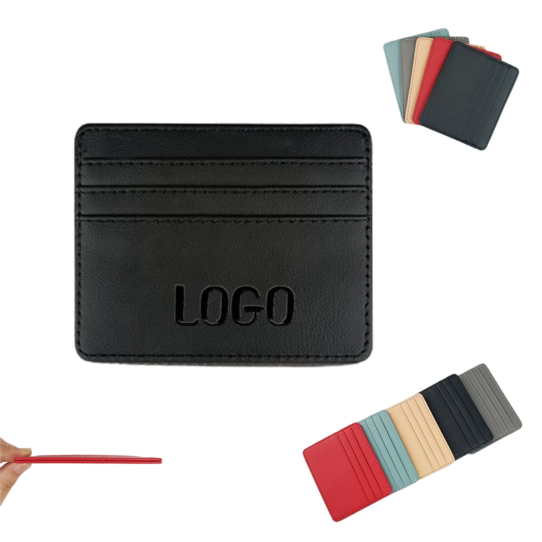 Slim Leather Credit Card Wallet