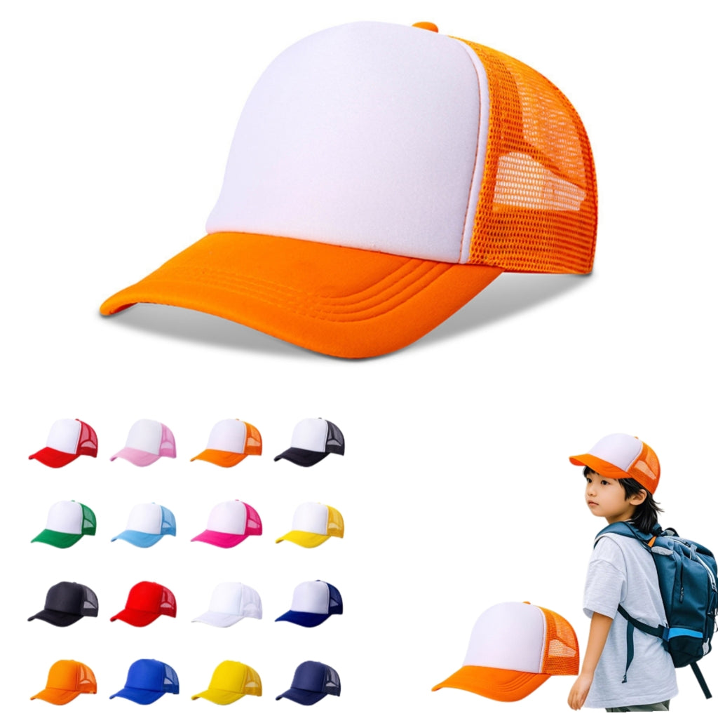 Summer Children's Sun Shielding Mesh Cap