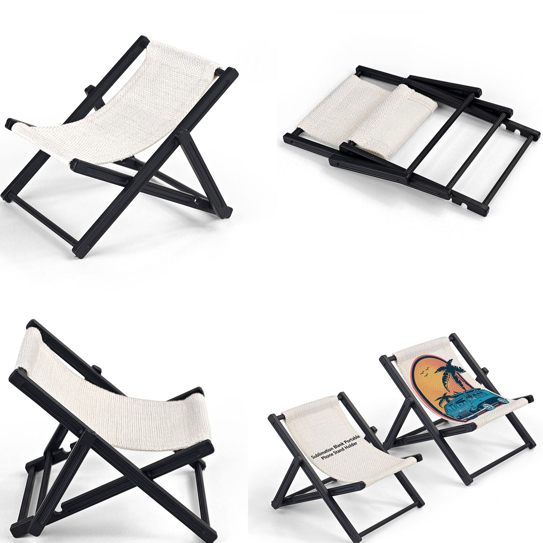 Lazy Beach Chair Cell Phone Holder