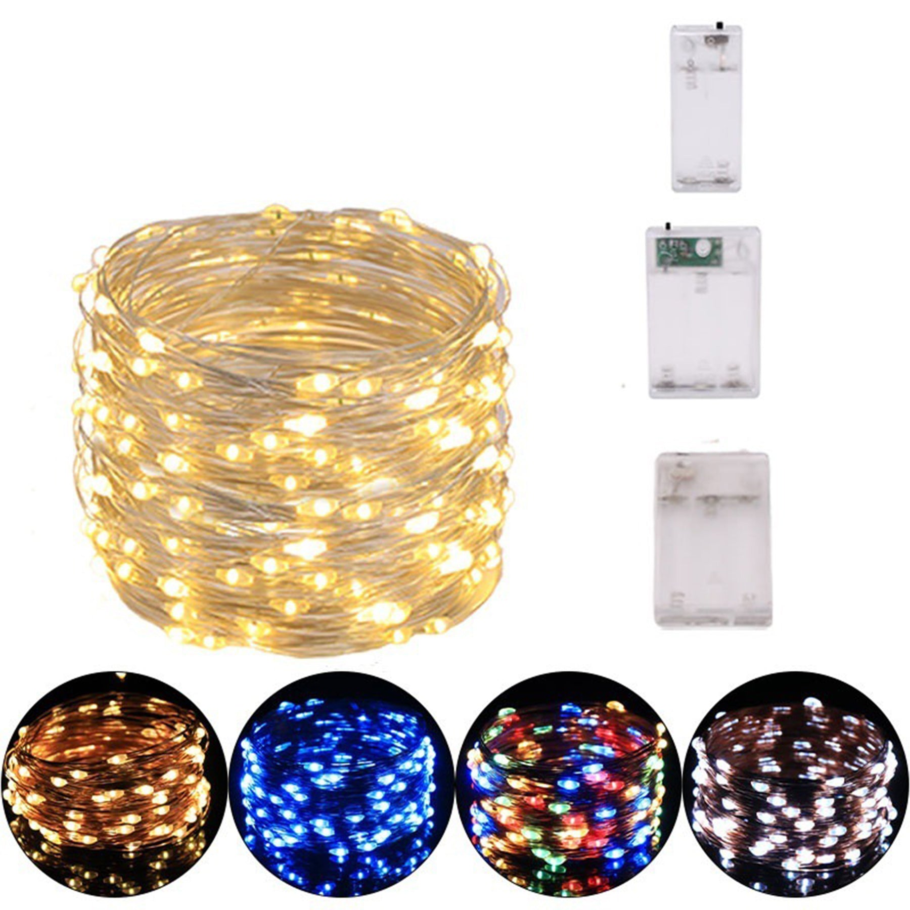 Led Fairy Lights 2Aa Battery Operated String Lights