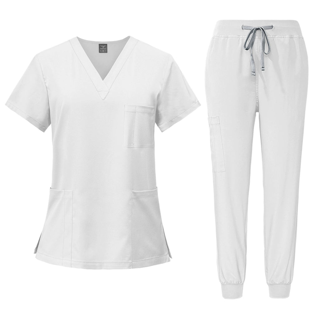 Unisex Quick-Dry Short-Sleeve Hospital Workwear Set
