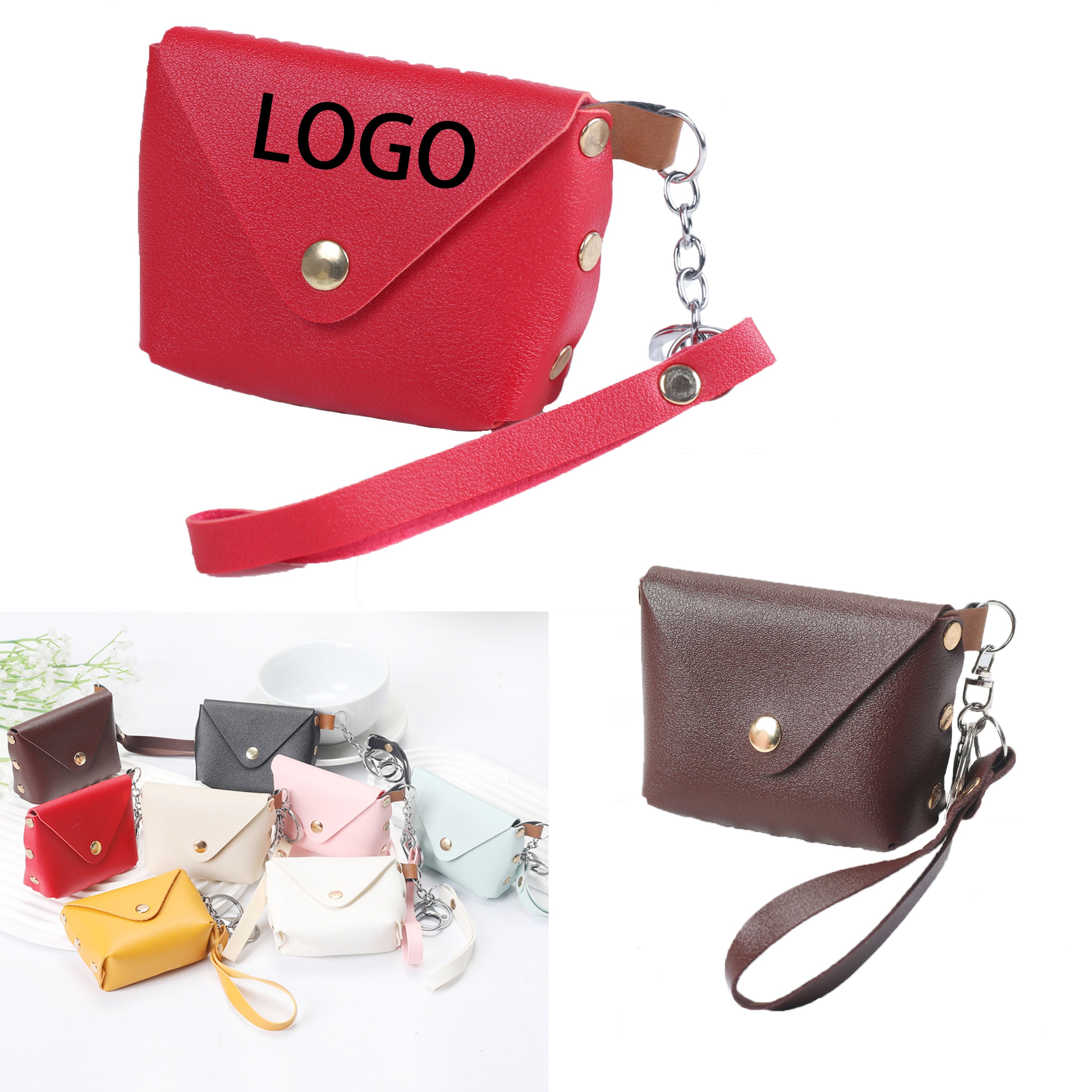 Women'S Simple Leather Portable Mini Purse Bags