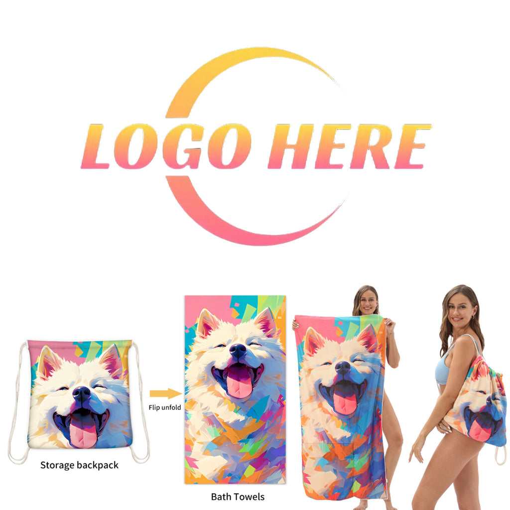 2-in-1 Foldable Beach Towel Backpack