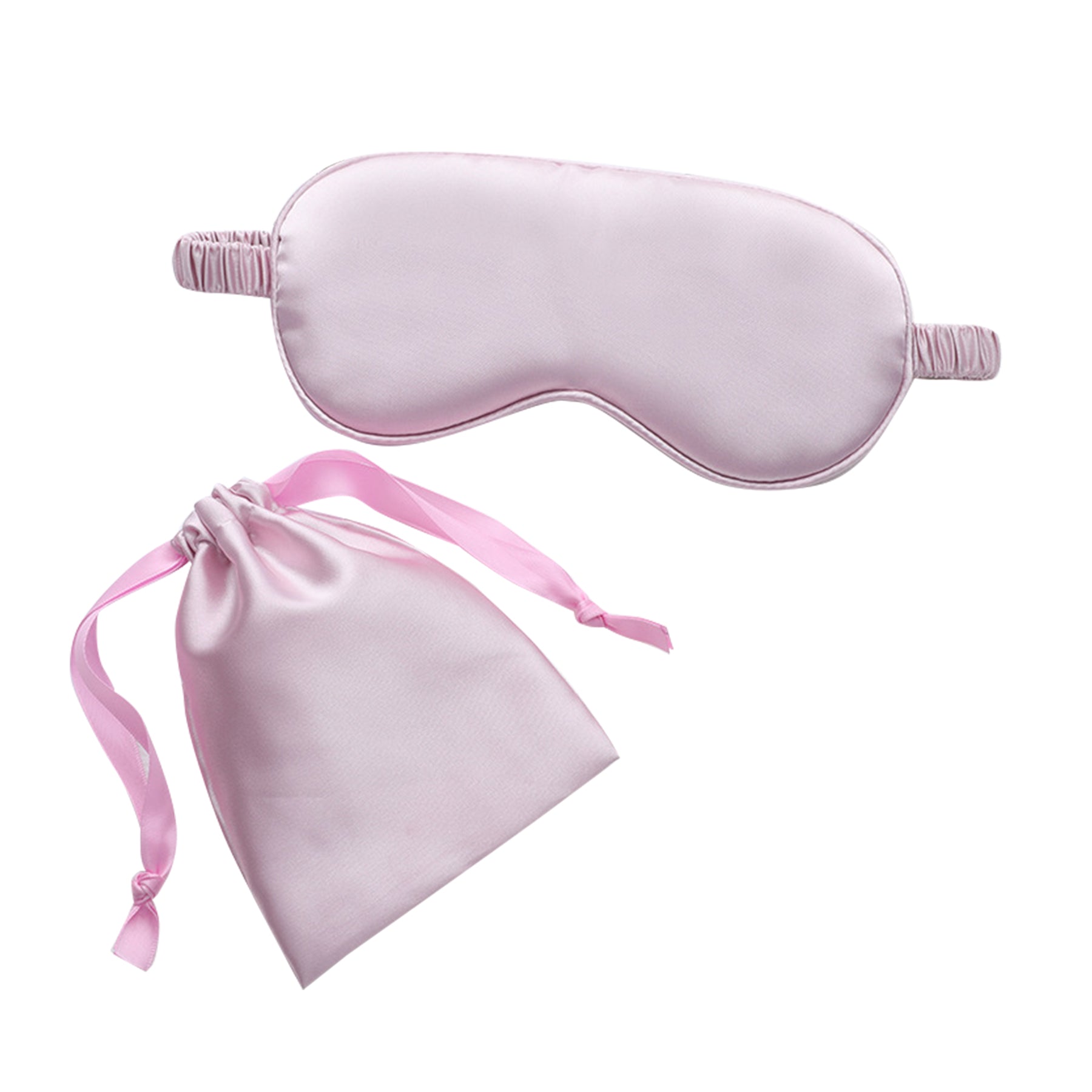 Imitation Silk Storage Eye Mask Cloth Bag Two-Piece Set