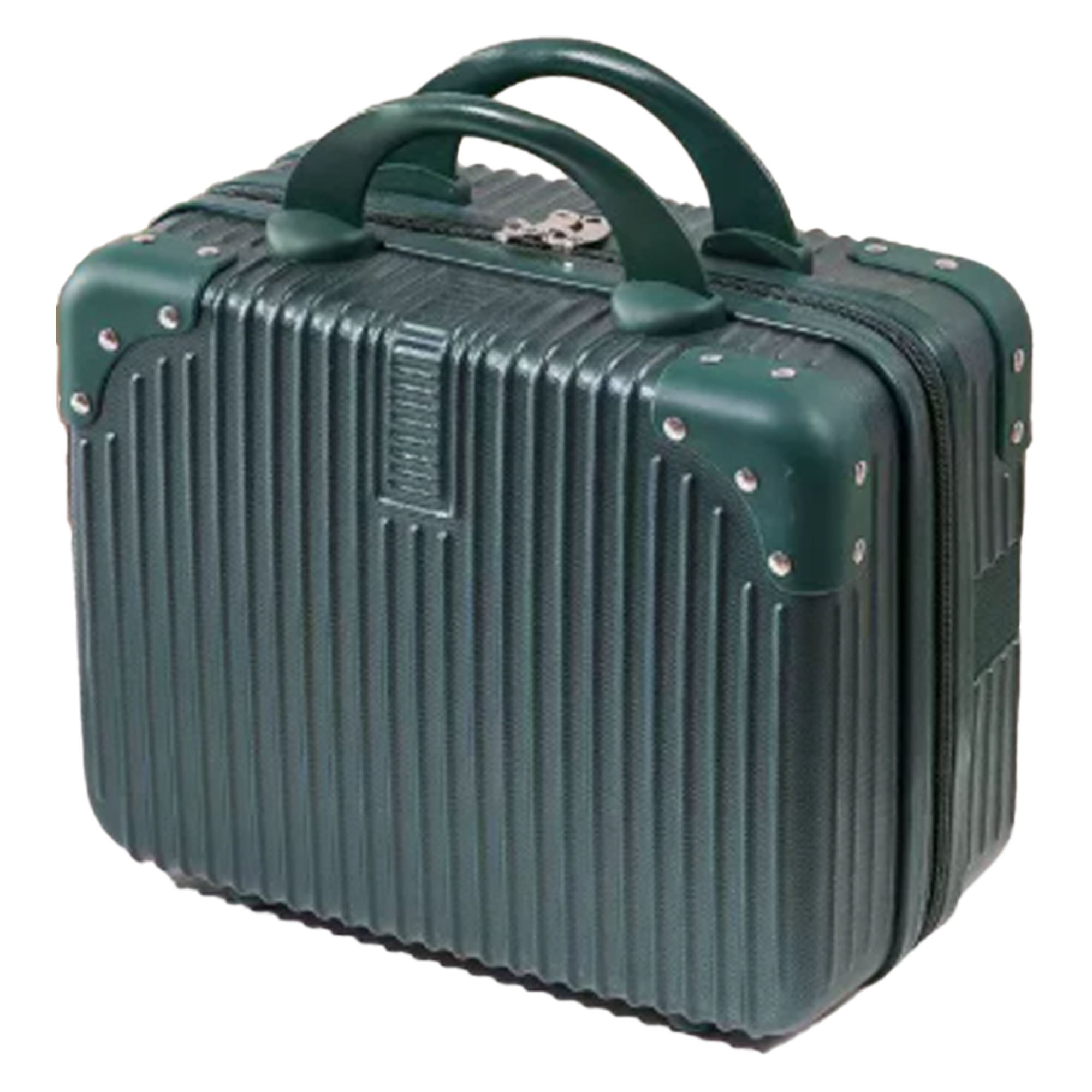 14" Retro Mini Luggage Makeup Case Portable Travel Organizer