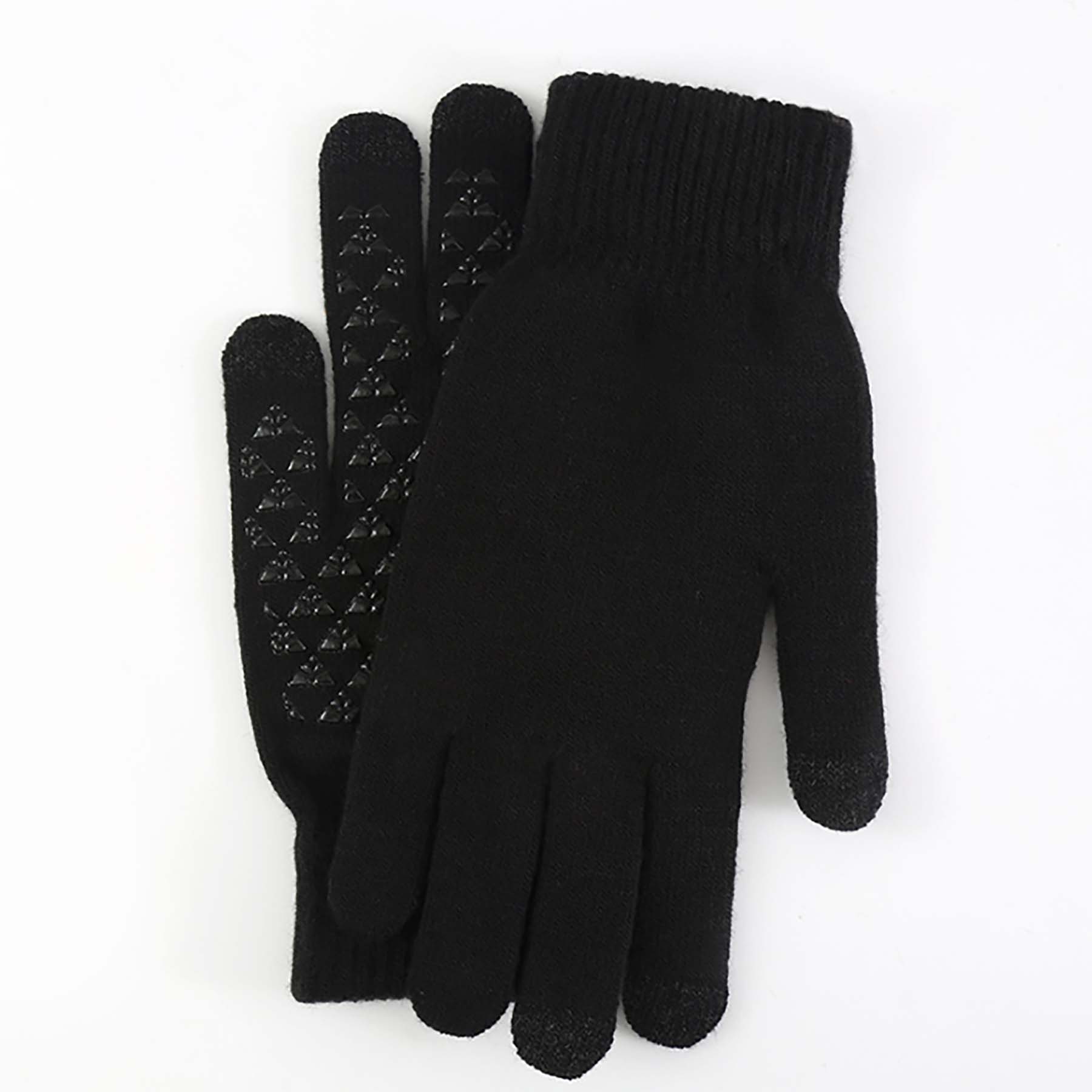Winter Anti-Slip Knit Gloves Touchscreen Warm