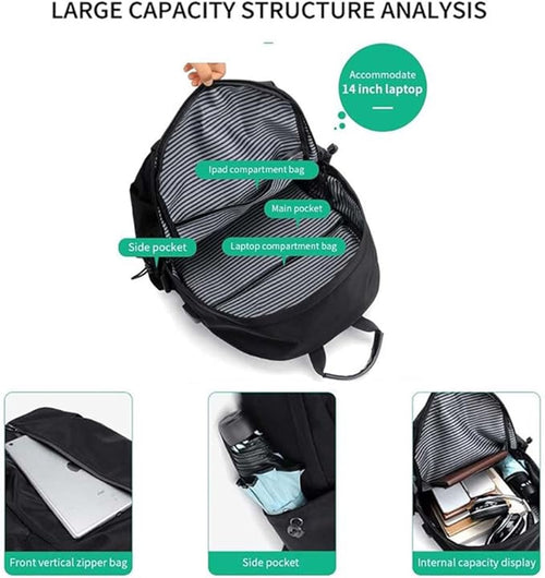 Athleisure Backpack With Usb Charging Port