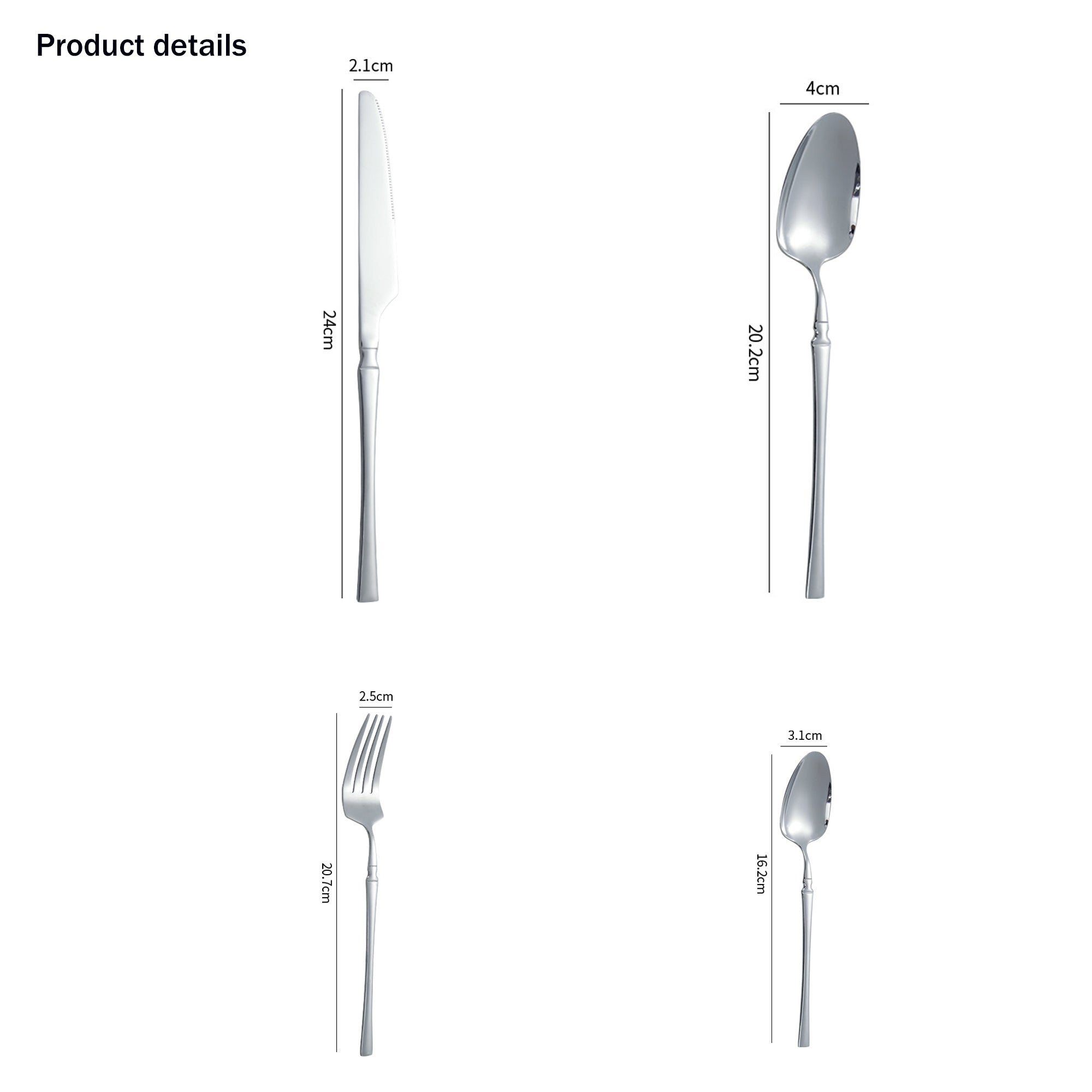 Stainless Steel Silverware Set