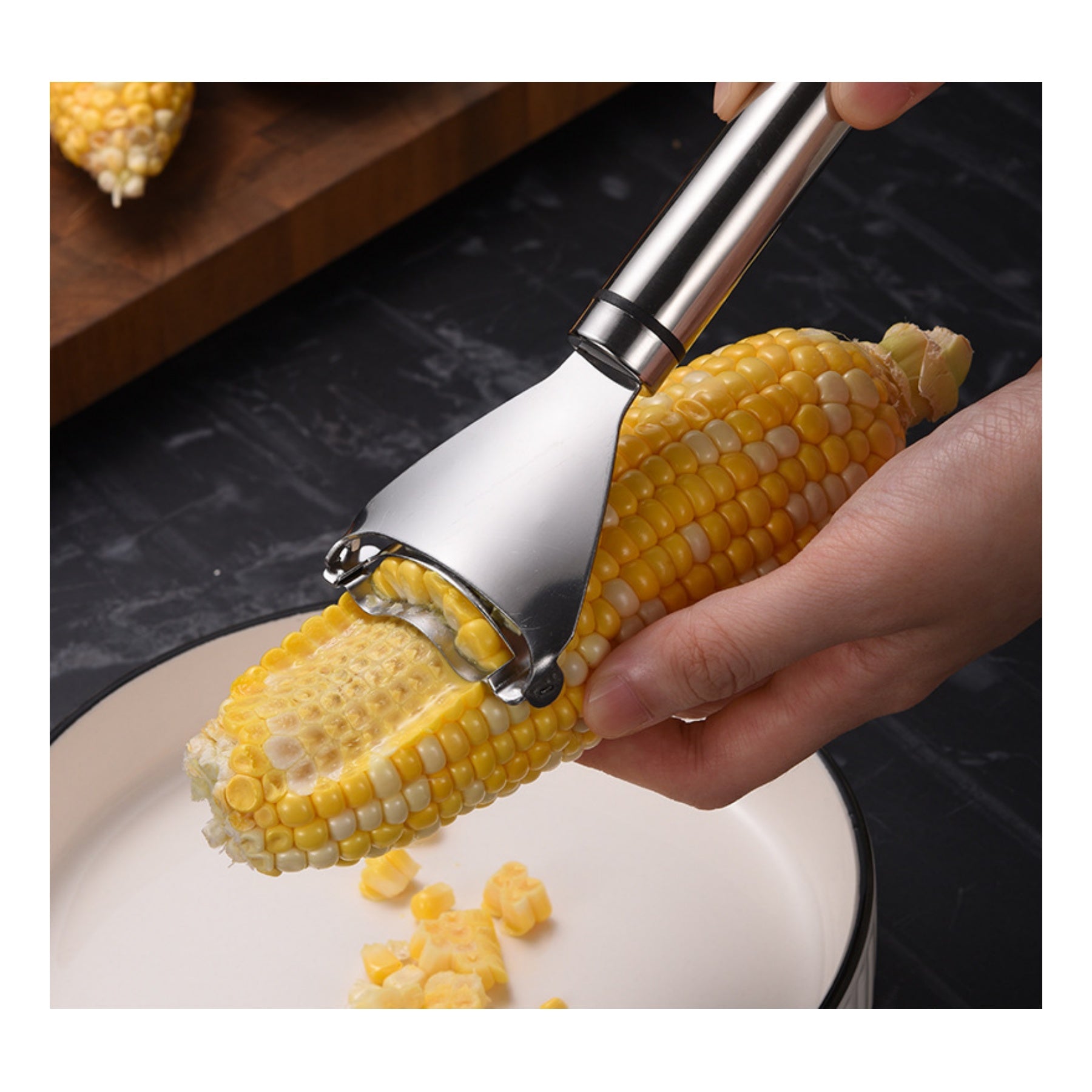 Stainless Steel Corn Peeler