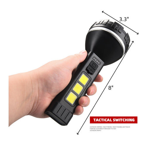7 LED Beads Multi Functional Strong Light Flashlight