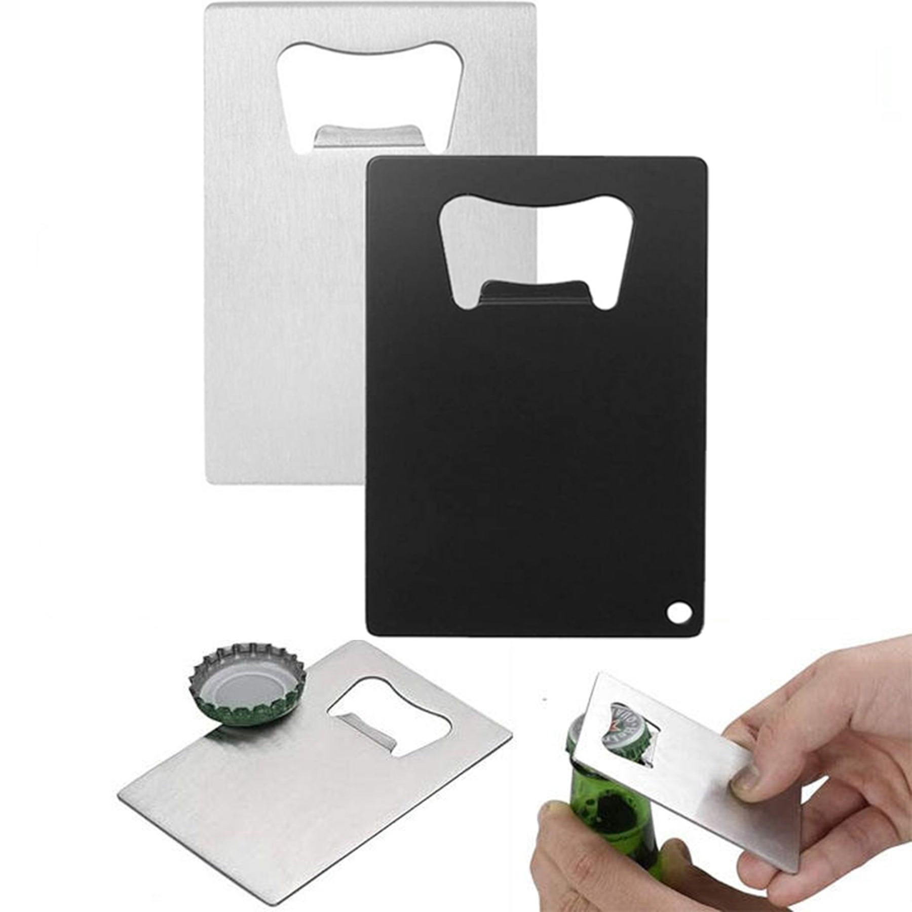 Steel Blank Bottle Opener Business Card