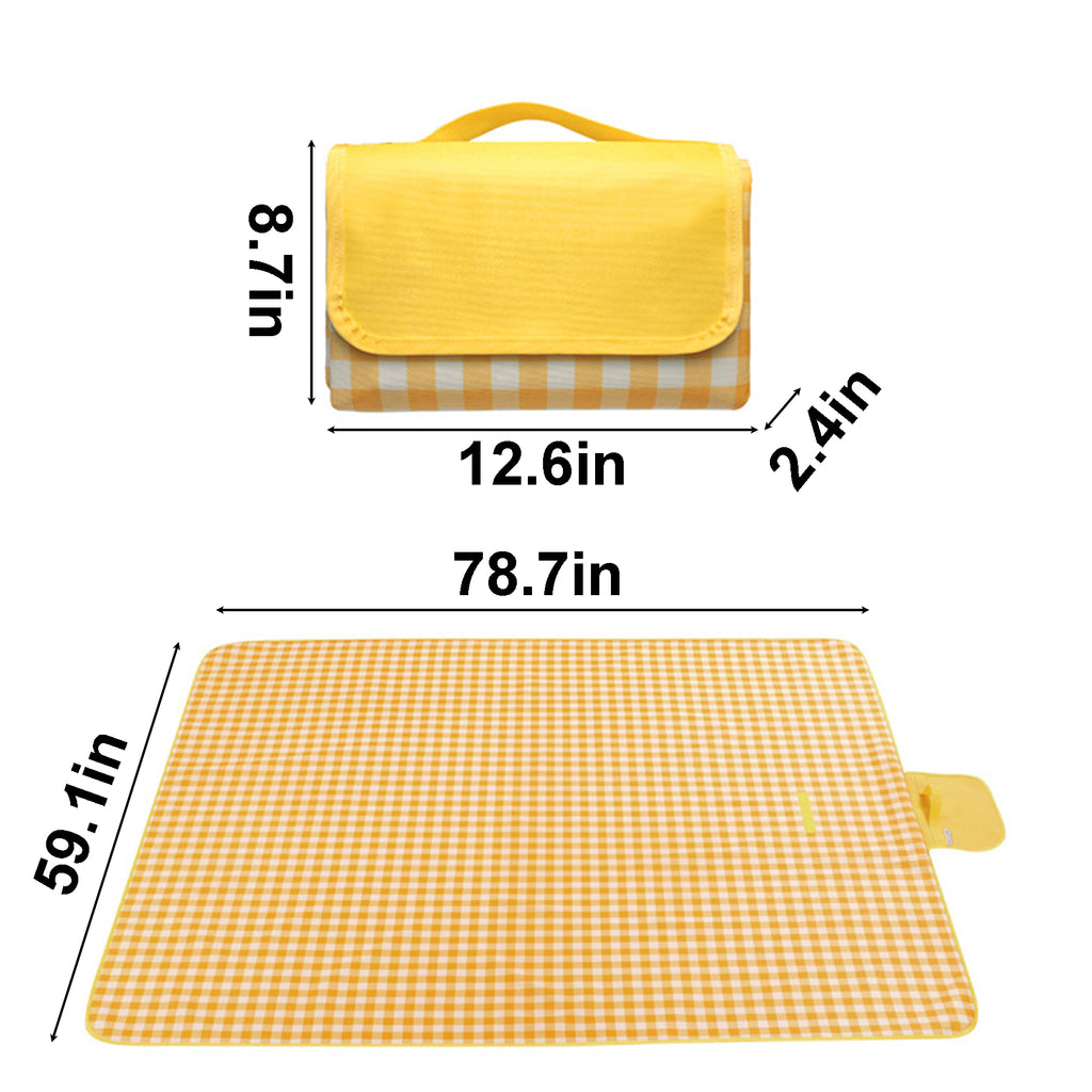 78.7X59.1 Inch Foldable Waterproof Oxford Picnic Mat