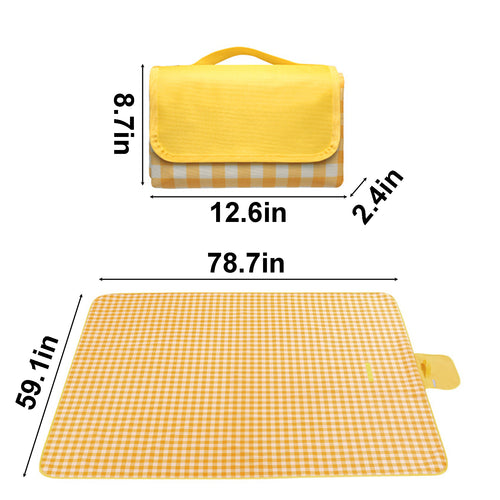 78.7X59.1 Inch Foldable Waterproof Oxford Picnic Mat