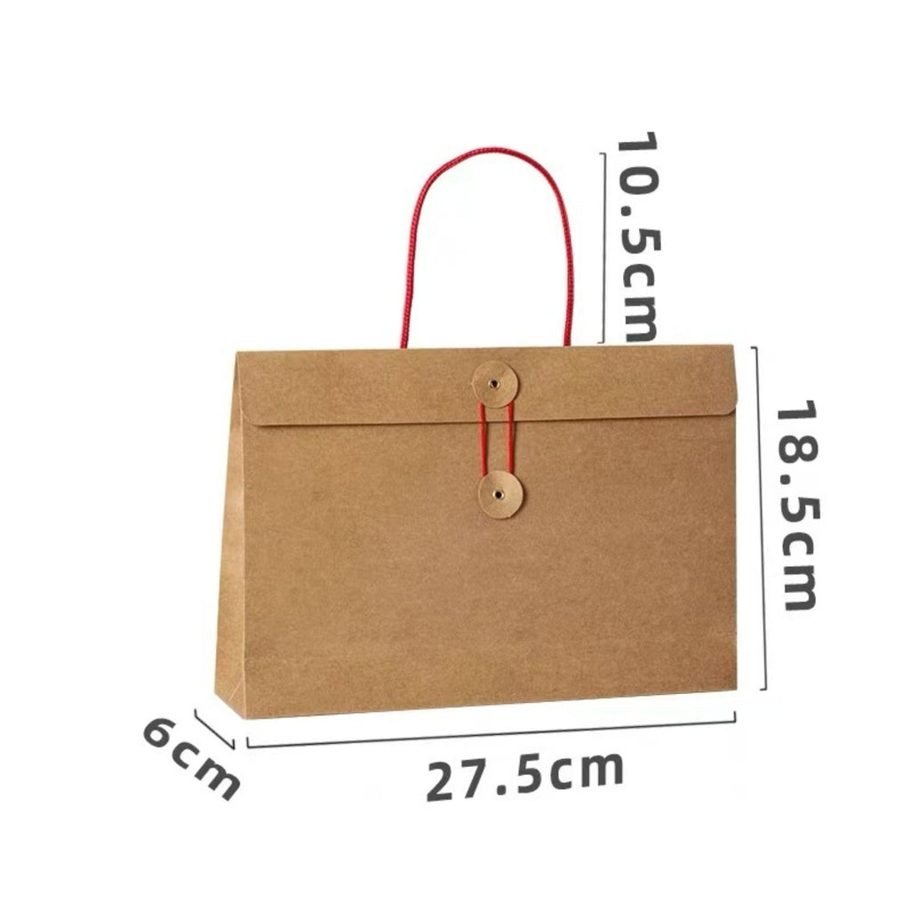 Kraft Paper Gift Packing Tote Bag For Room Temperature