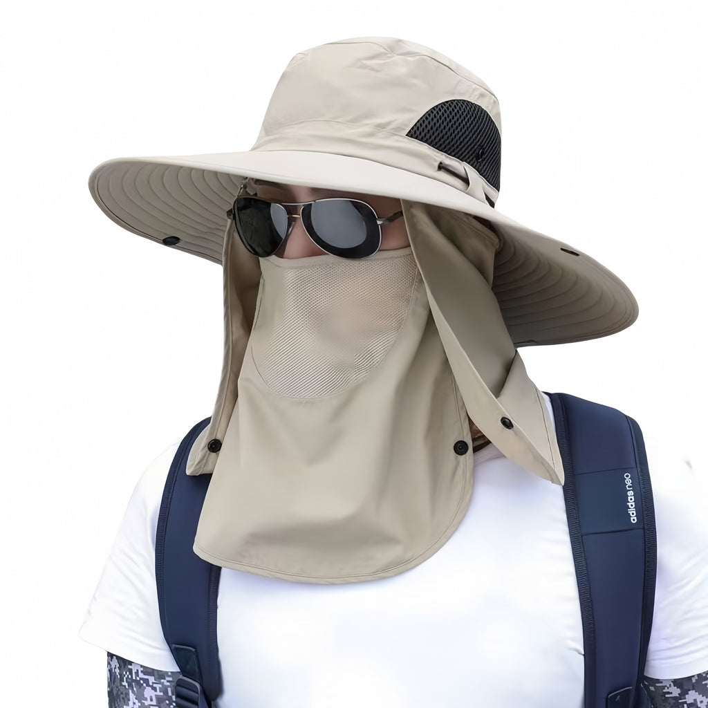 Bucket Hat With Attached Face Mask