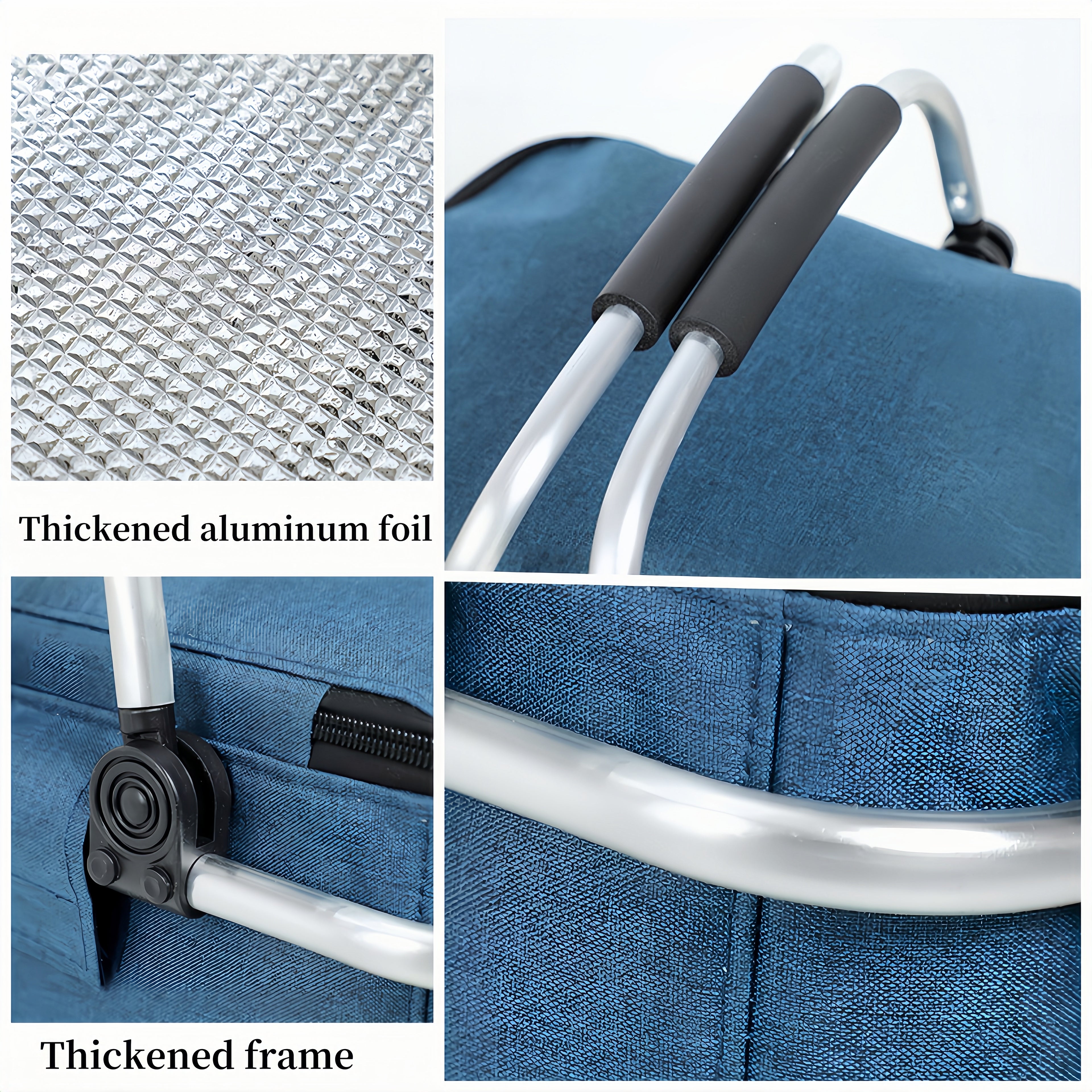 Foldable Insulated Picnic Basket Made of Oxford Fabric