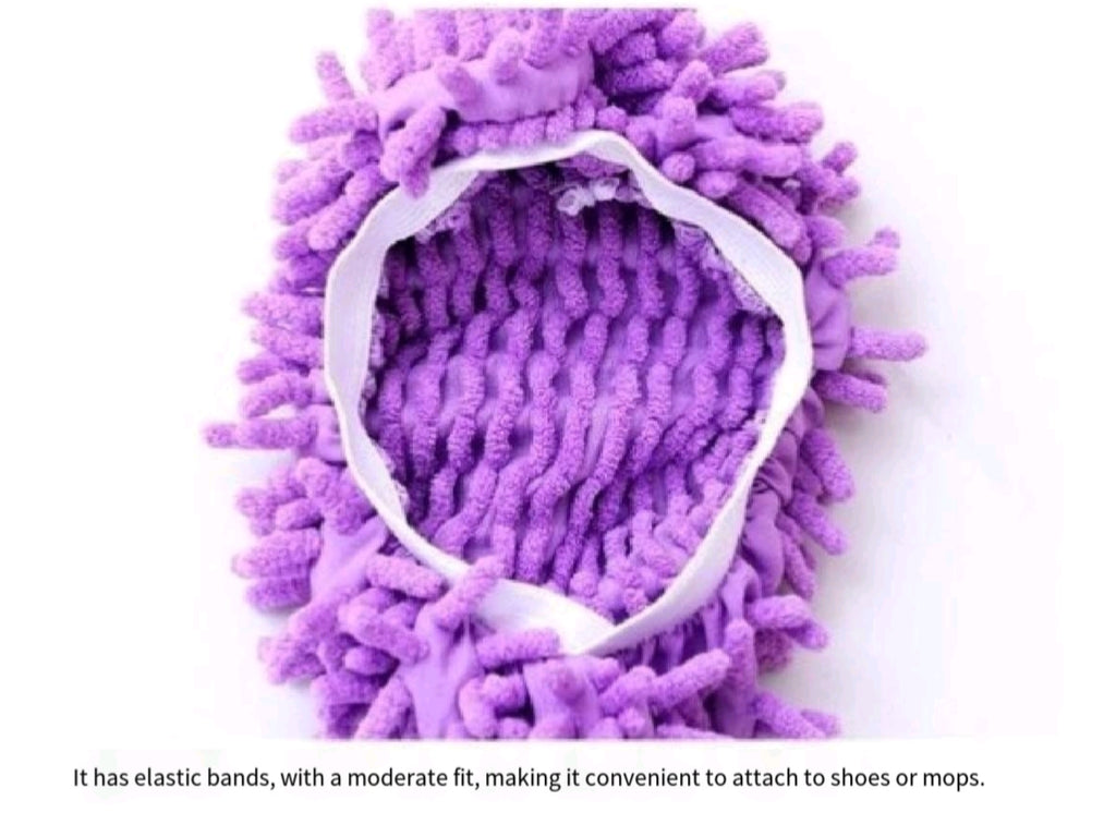 Machine Washable Chenille Mop Slippers House Cleaning
