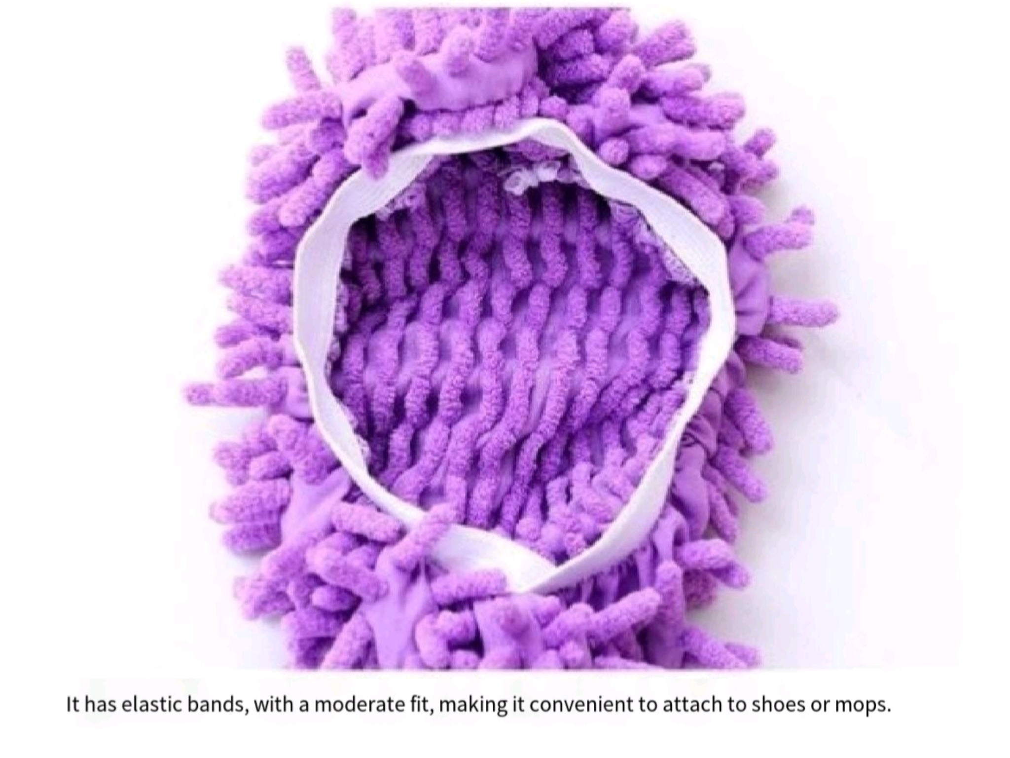 Machine Washable Chenille Mop Slippers House Cleaning